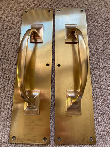 Large vintage door pulls - large,