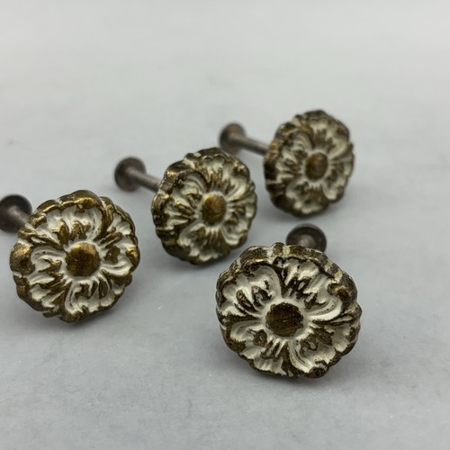 Vintage brass set - set/4, ornate