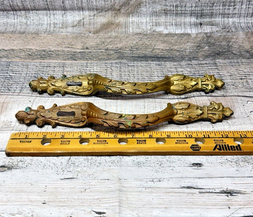 Antique ornate brass - brass, 13”